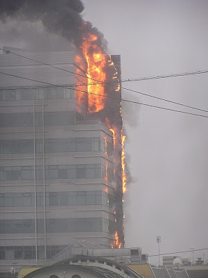 ПОжар фасада